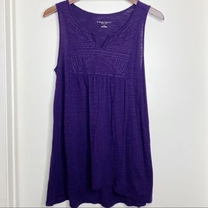 LIZ LANGE maternity for Target purple aztec tank